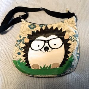 Sleepyville Critters Hedgehog crossbody purse